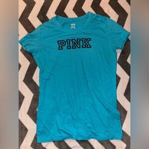 PINK Victoria's Secret Blue Short Sleeve Tee